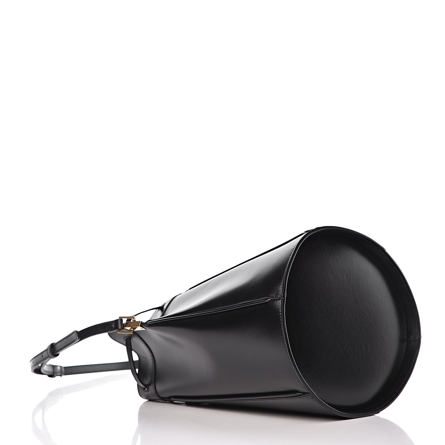 Saint Laurent Smooth Calfskin Medium Talitha Bucket Bag Black 4 of 10