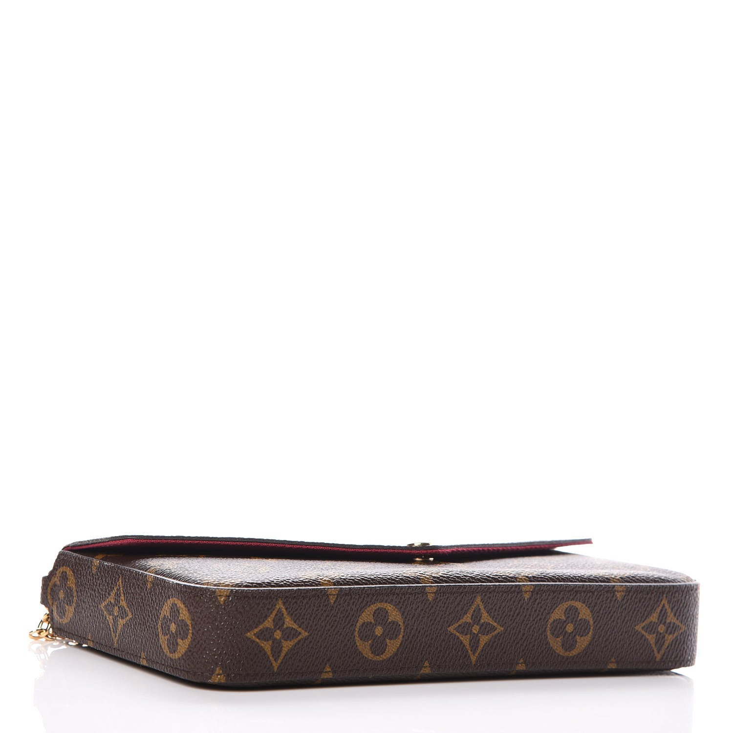 Louis Vuitton Monogram Pochette Felicie Chain Wallet Fuchsia 9 of 23