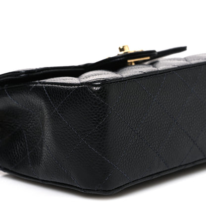 Chanel Caviar Quilted Mini Square Flap Black 8 of 9