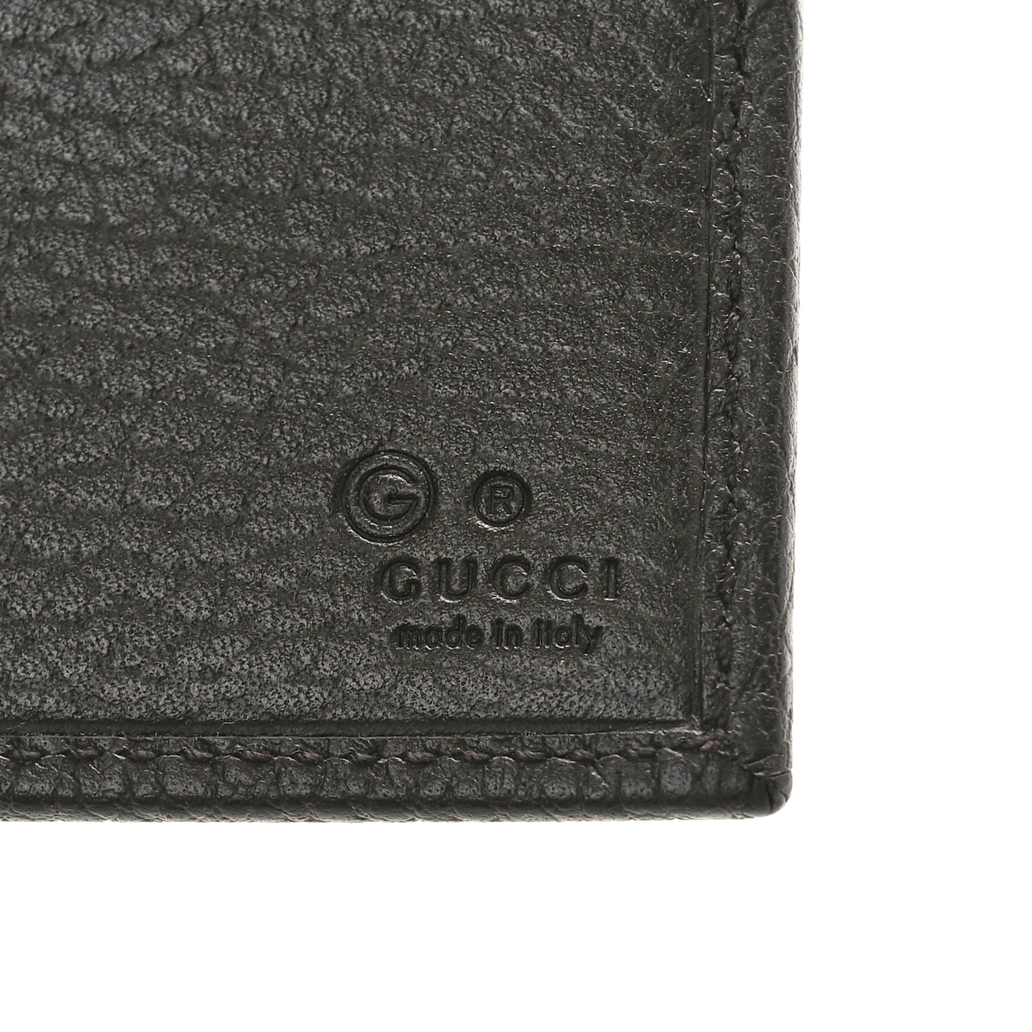 Mens Monogram Bi-Fold Wallet Dark Brown