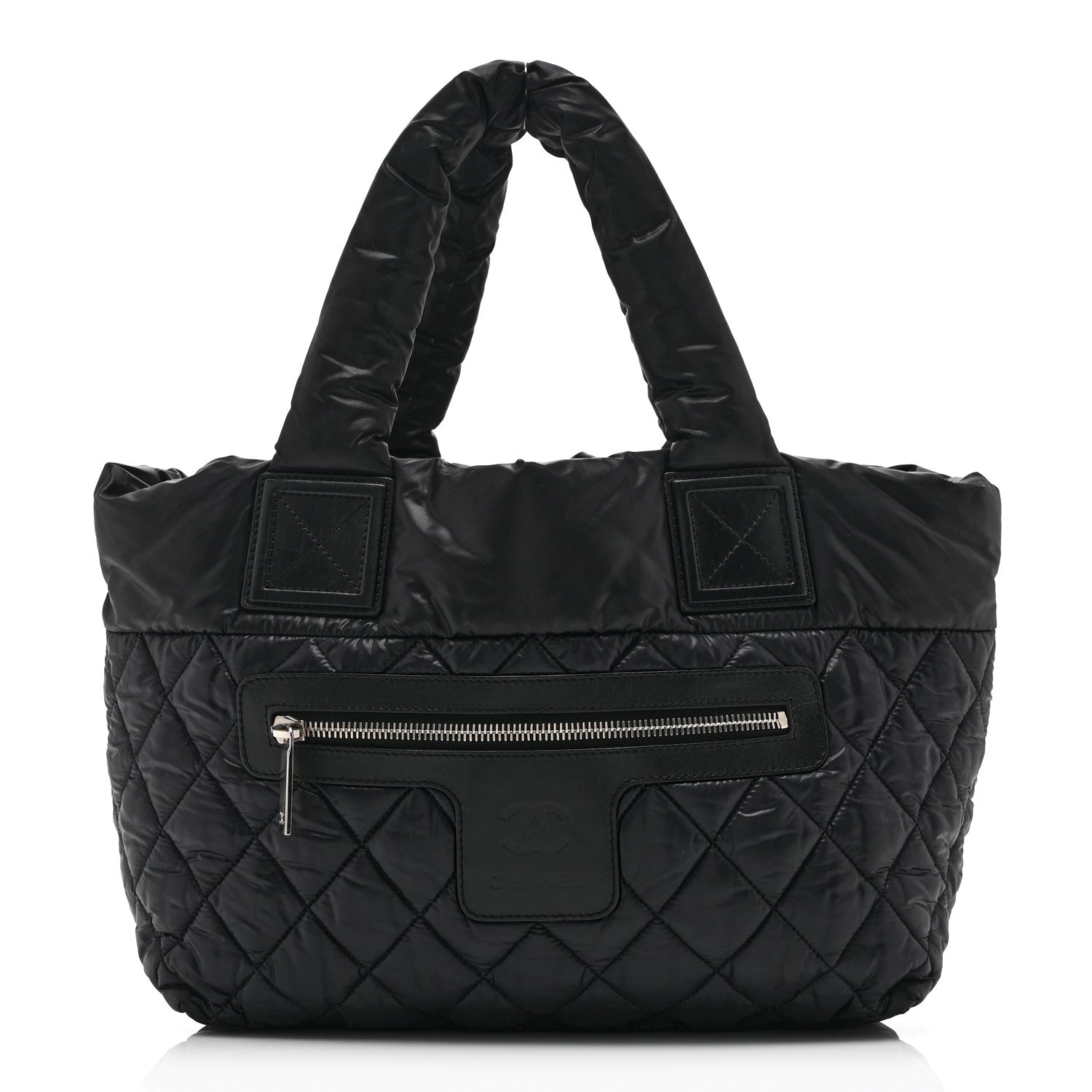 Chanel Nylon Quilted Small Coco Cocoon Tote Black 1 of 10