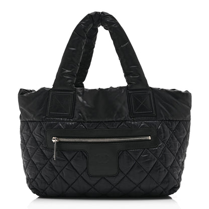 Chanel Nylon Quilted Small Coco Cocoon Tote Black 1 of 10