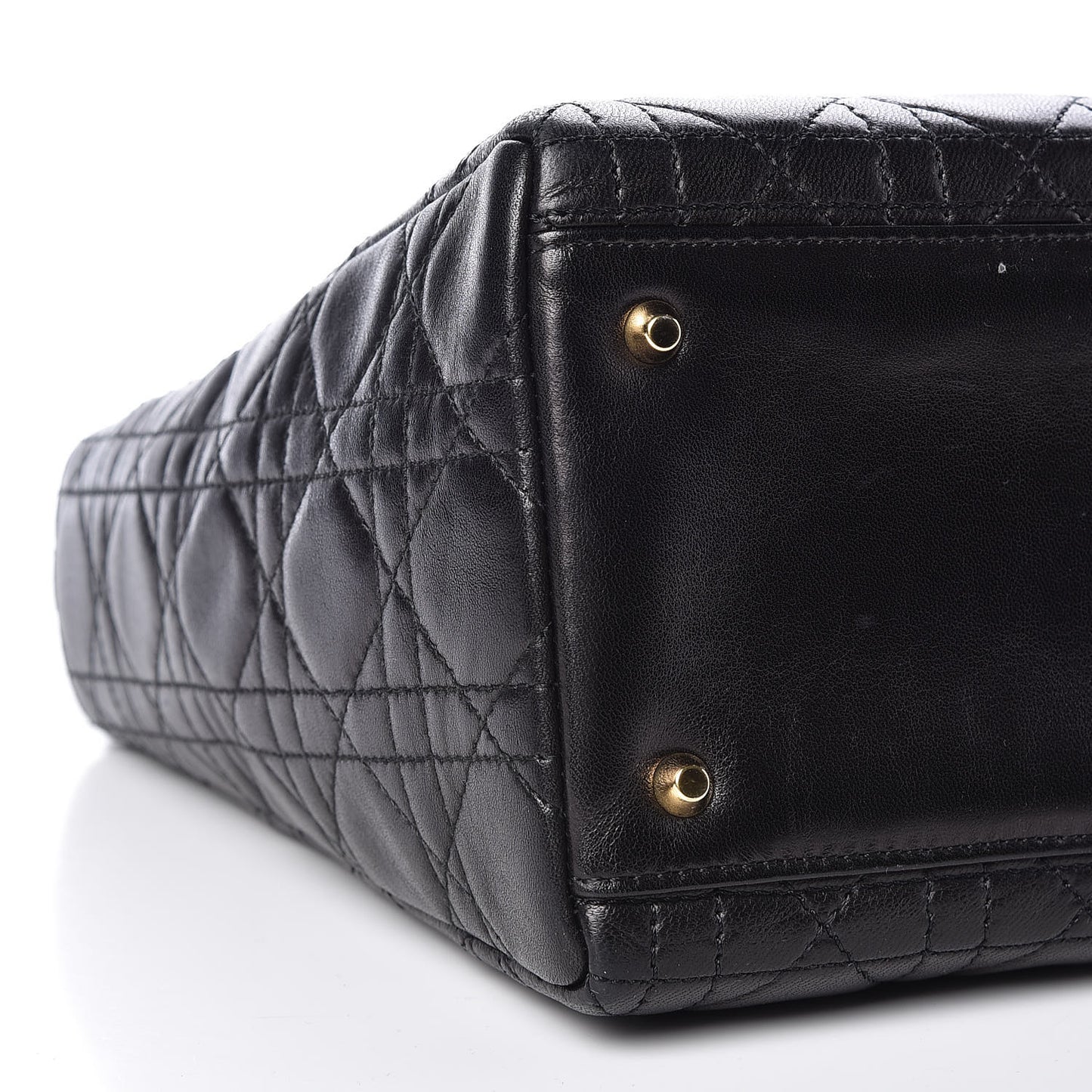 Lambskin Cannage Medium Lady Dior Black