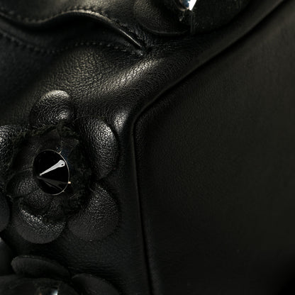 Fendi Vitello Dolce All Over Flowerland Large Backpack Black 5 of 7