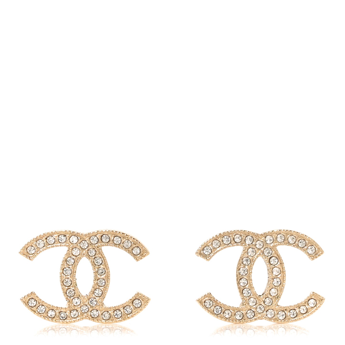 Crystal CC Earrings Gold