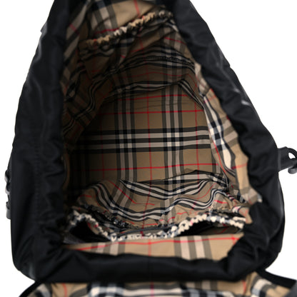 Burberry Nylon Grained Calfskin Watson Diaper Bag Black 5 of 14