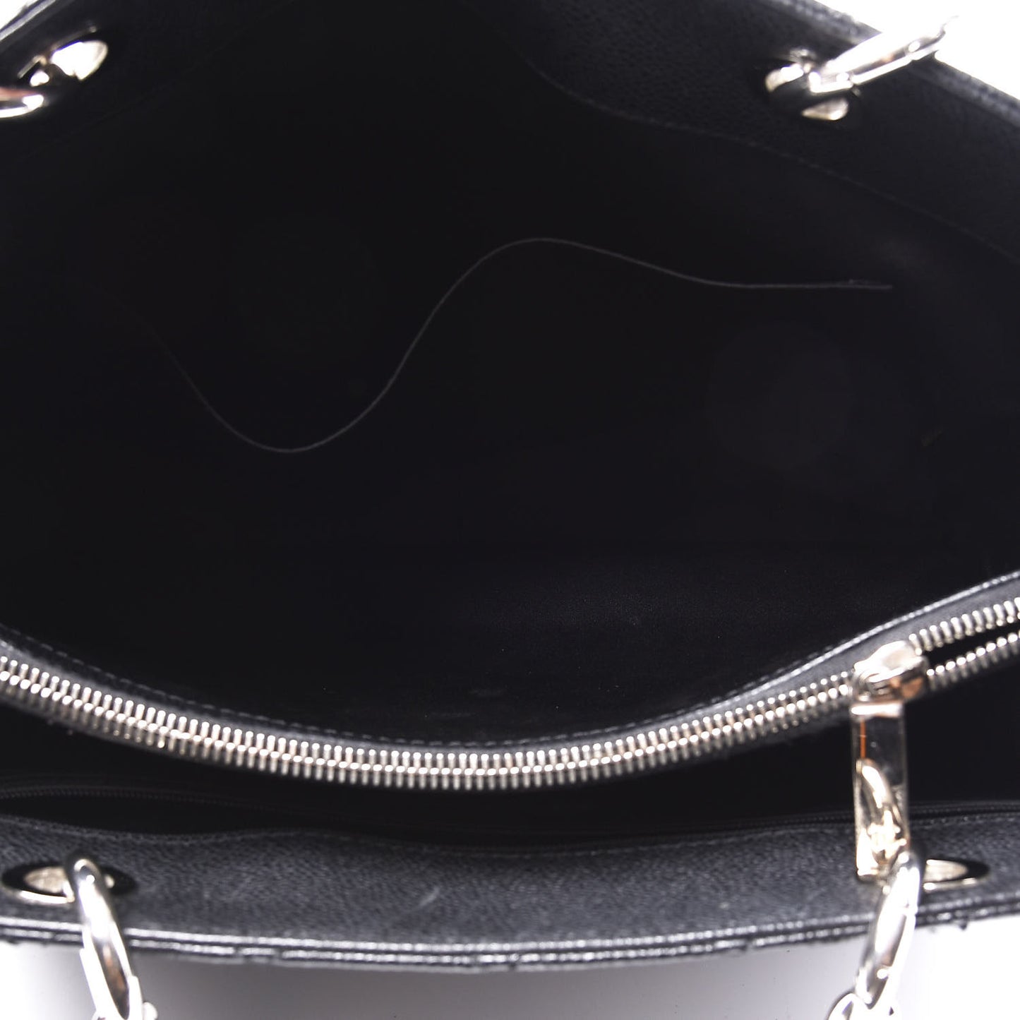 Caviar Quilted Grand Shopping Tote GST Black