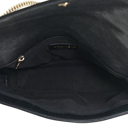 Chanel Sheepskin Chevron Quilted Mini Double Chevron Flap Black 5 of 17