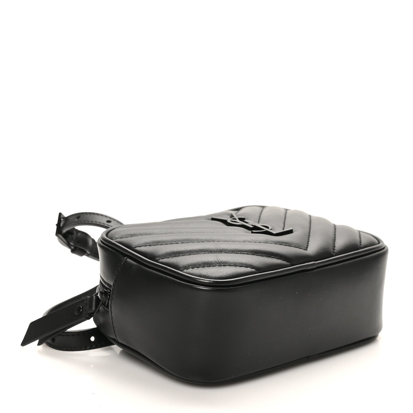 Calfskin Matelasse Monogram Lou Belt Bag Black