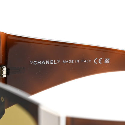 Chanel Acetate Quilted CC Shield Sunglasses 6009 Brown 6 of 6
