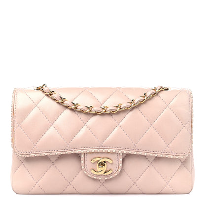 Chanel Lambskin Quilted Medium Single Flap Light Pink 1 of 14