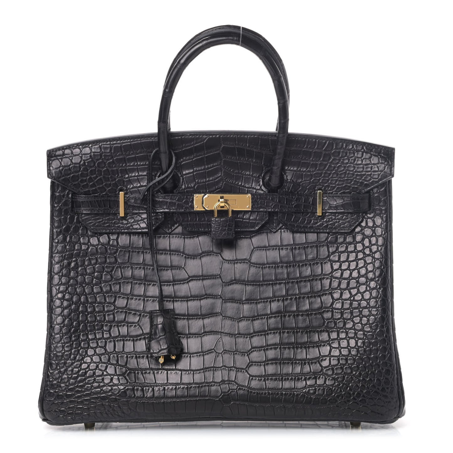 Matte Porosus Crocodile Birkin 35 Black