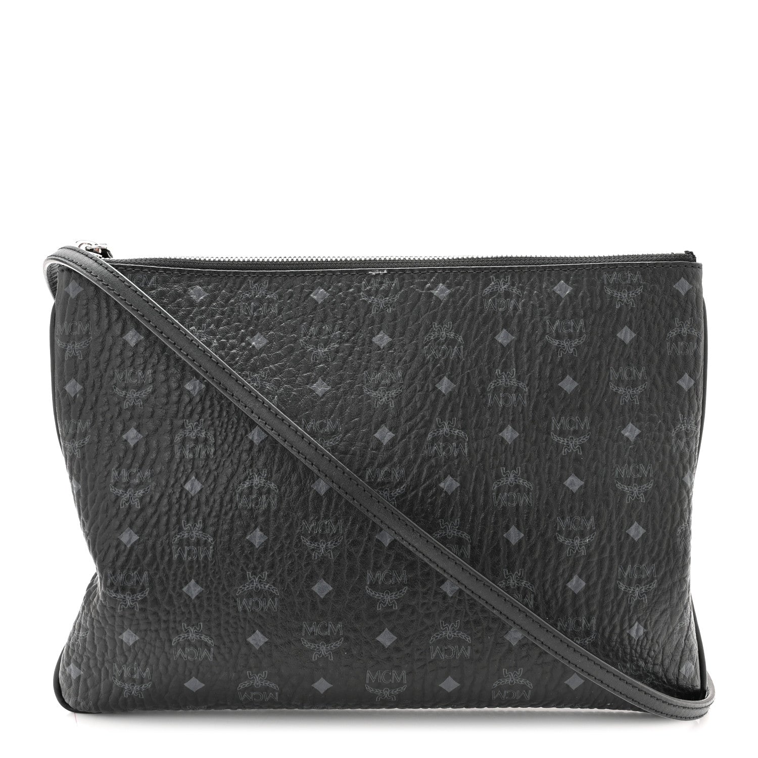 MCM Visetos Crossbody Pouch Black 1 of 10