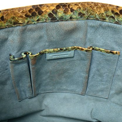 Nancy Gonzalez Snakeskin Liz Tote Beige Blue 13 of 18