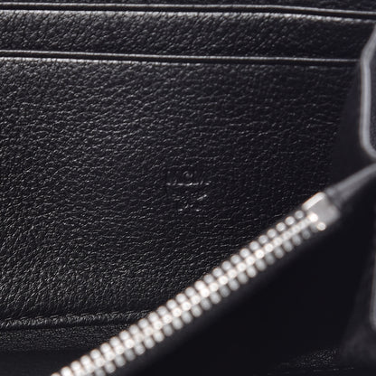 MCM Calfskin Ottomar Monogram Klara Zip Wallet Black 6 of 11