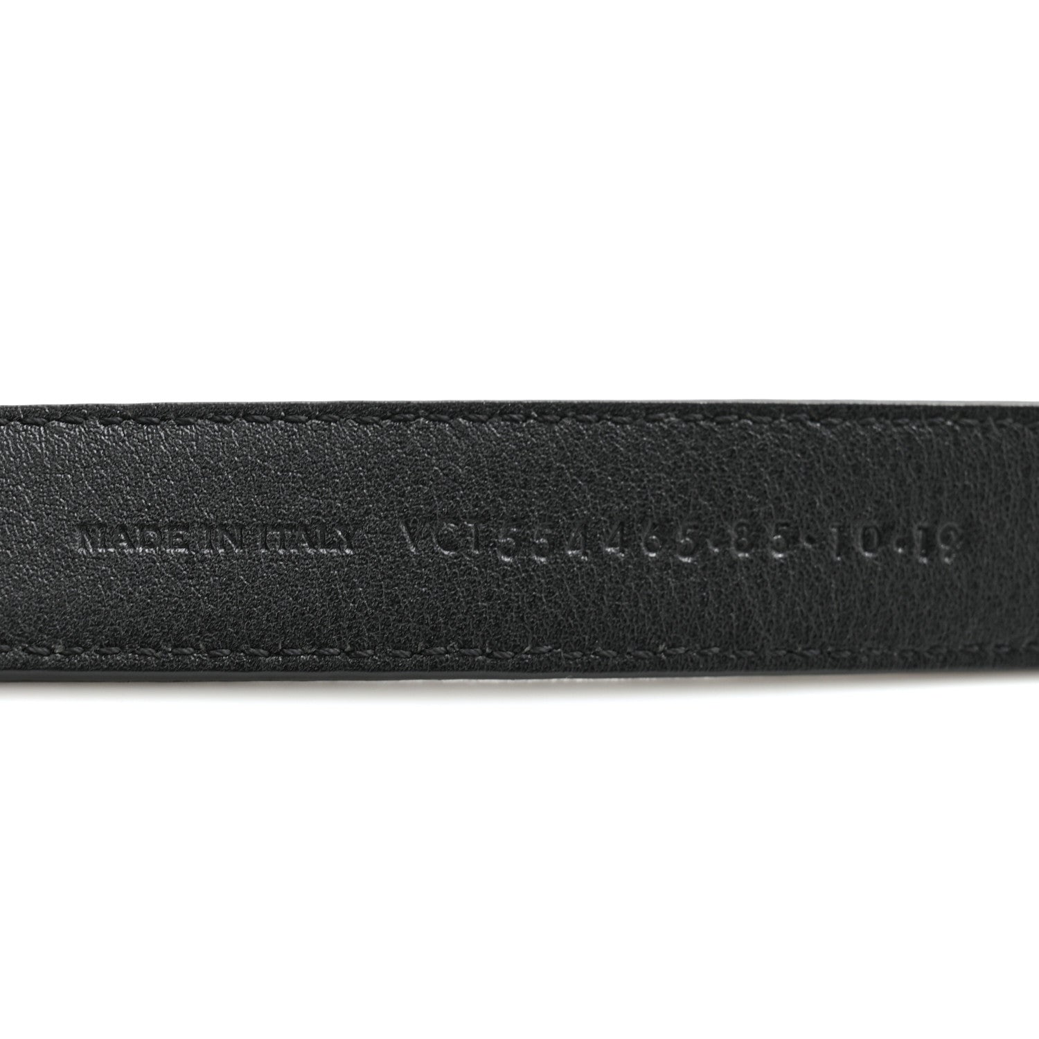 Saint Laurent Suede Monogram Square Buckle Belt 85 34 Black 6 of 7