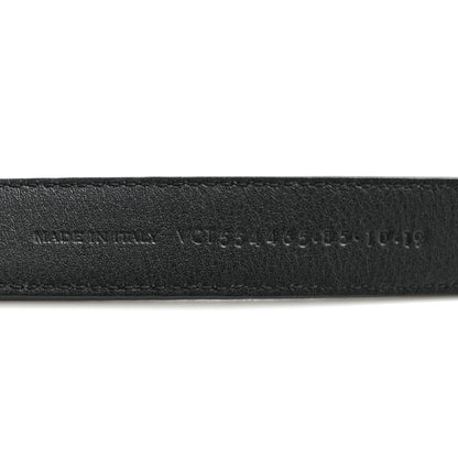 Saint Laurent Suede Monogram Square Buckle Belt 85 34 Black 6 of 7
