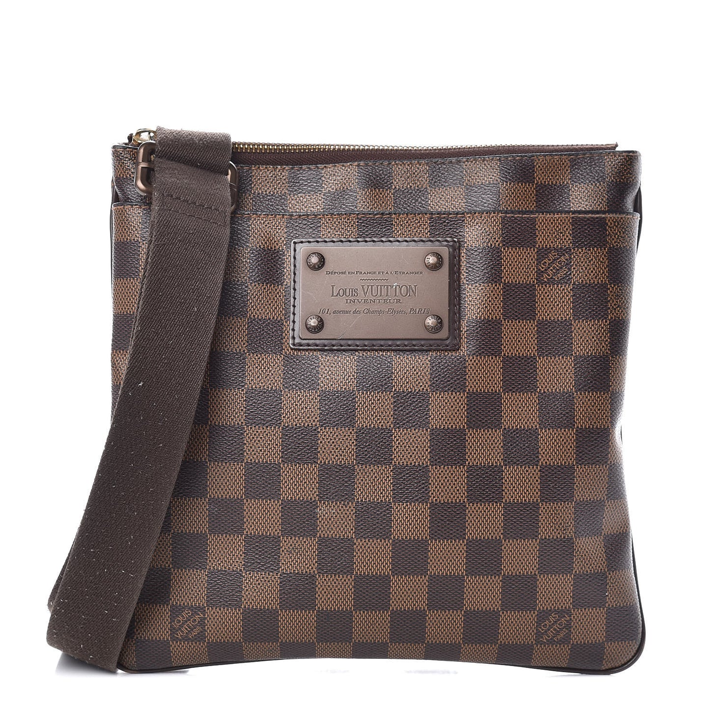 Damier Ebene Brooklyn Flat Pochette
