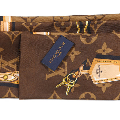 Louis Vuitton Silk Monogram Confidential Bandeau Brown 3 of 4