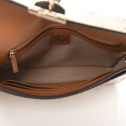 MCM Metallic Visetos Medium Millie Crossbody Bag Berlin Gold 5 of 10