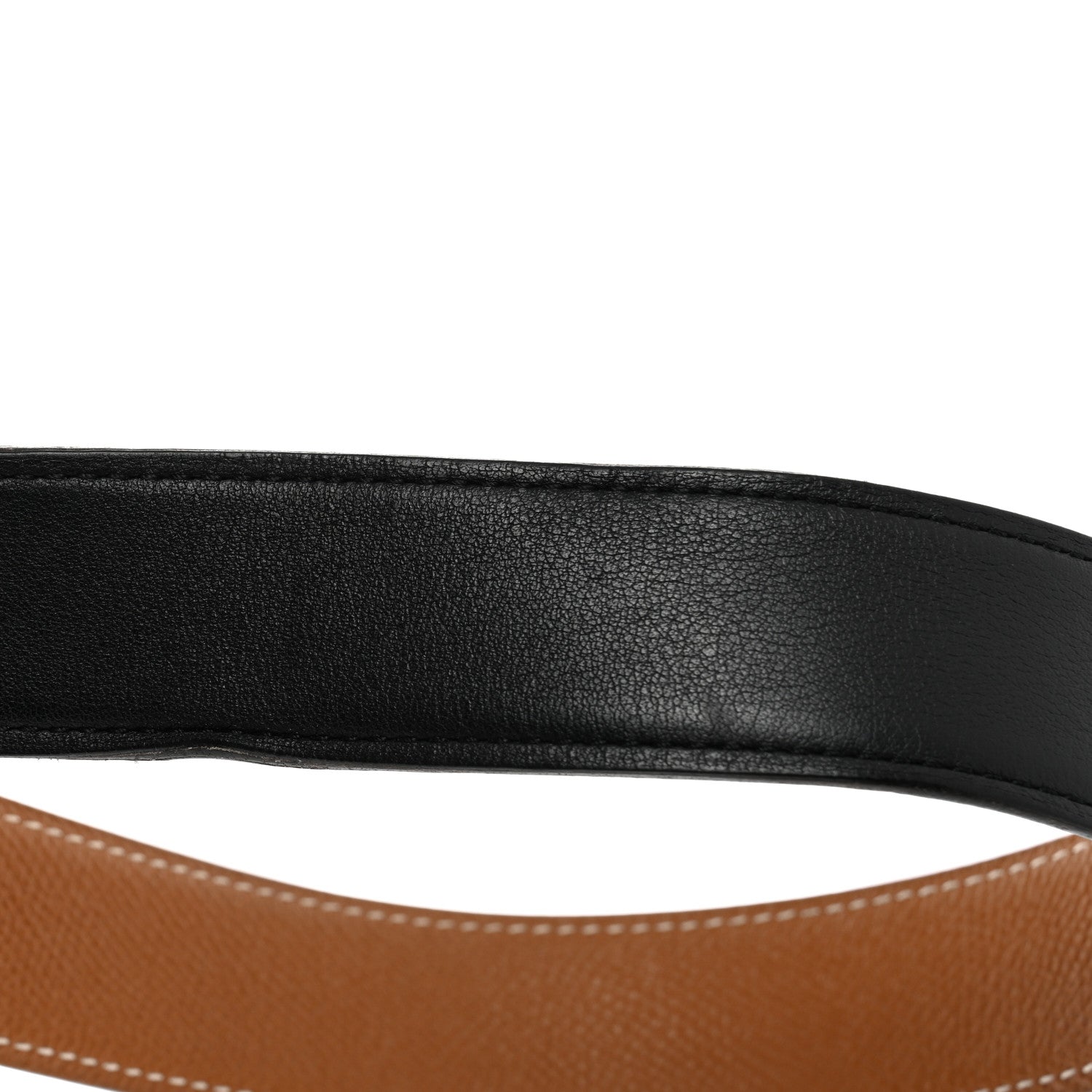 Hermes Epsom Swift 32mm Belt Strap 85 Gold Black 7 of 9