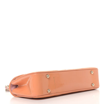 Chanel Patent Quilted East West Flap Rose 4 of 20