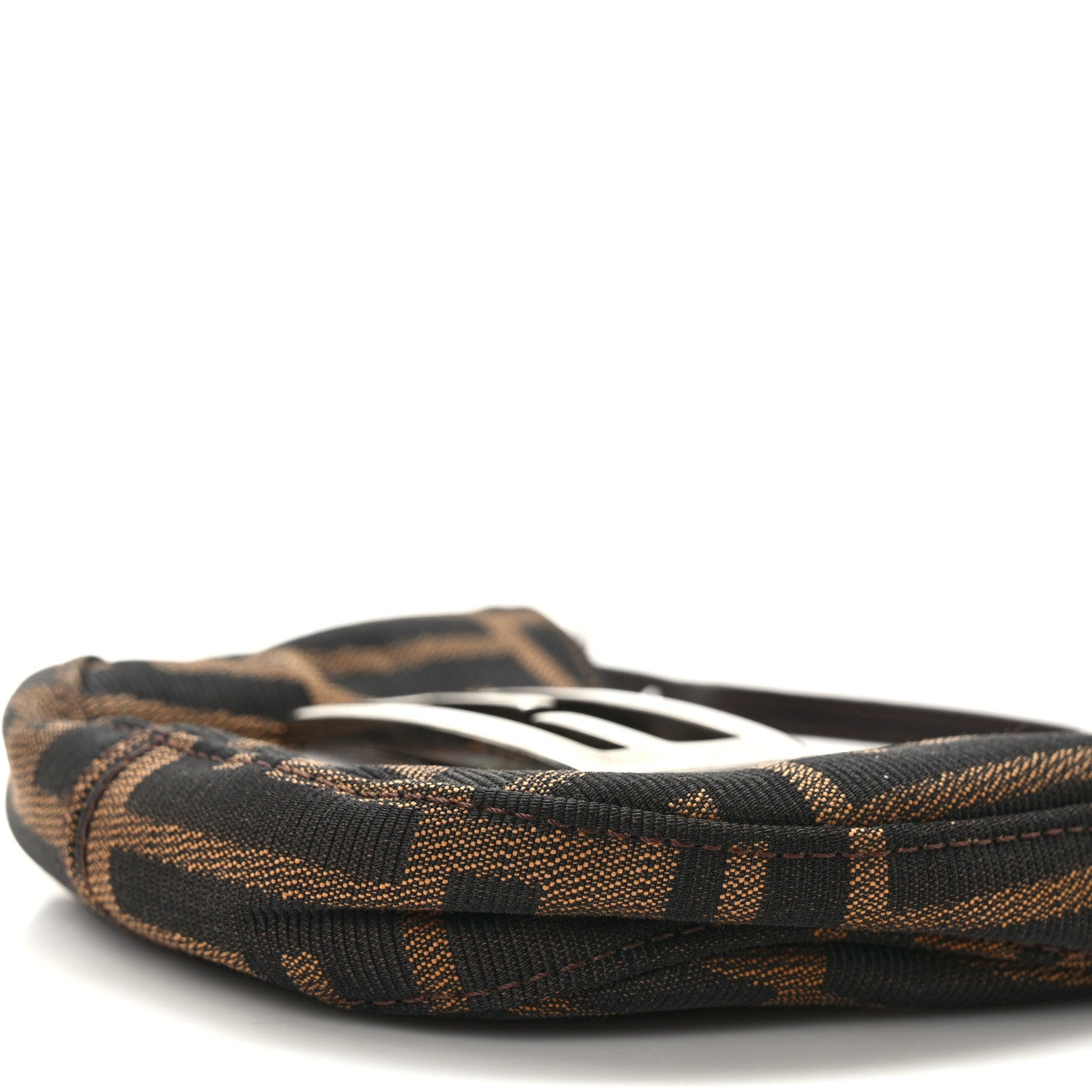 Fendi Zucca Mini Half Moon Baguette Tobacco 9 of 14