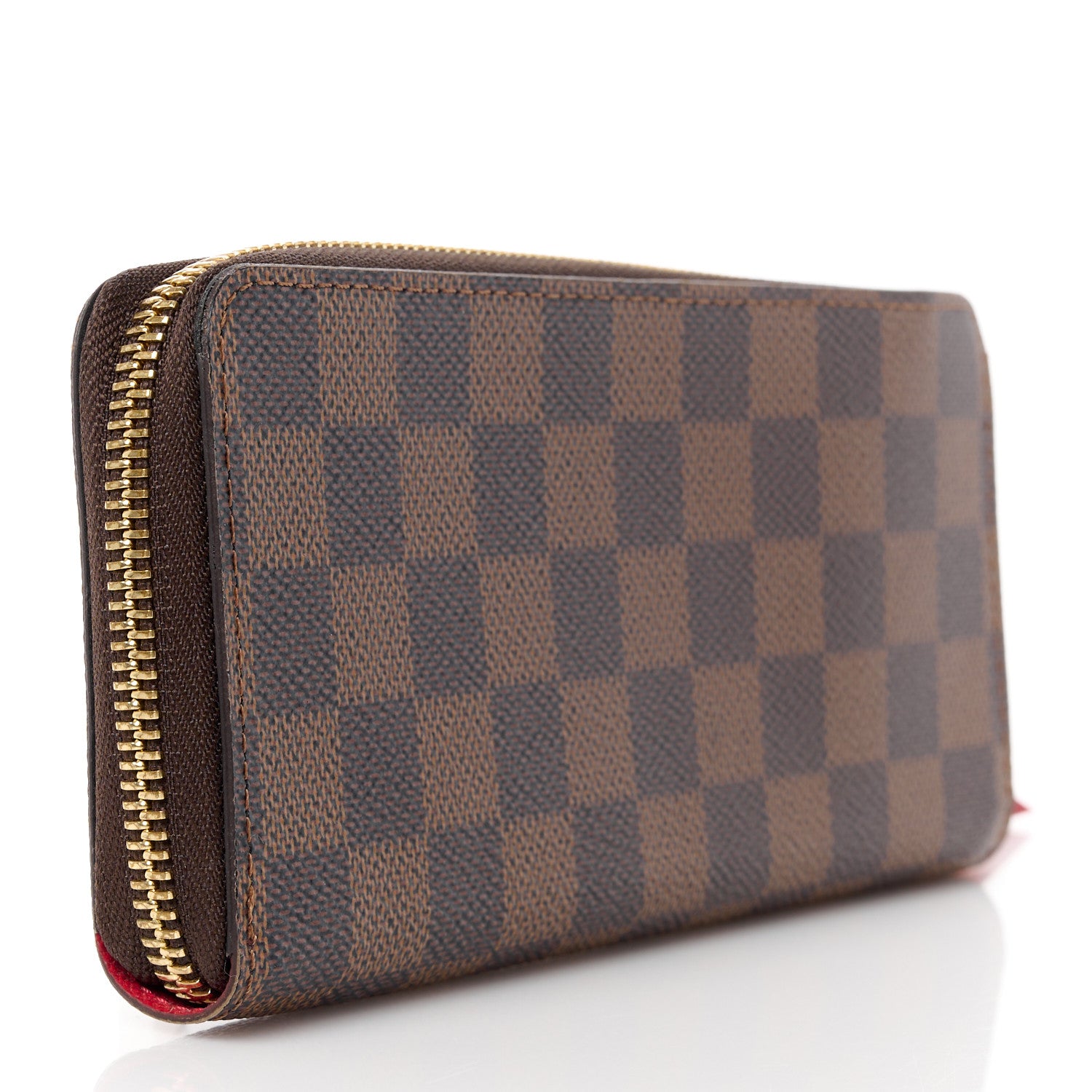 Louis Vuitton Damier Ebene Clemence Wallet Cherry 3 of 10