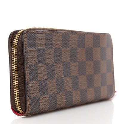 Louis Vuitton Damier Ebene Clemence Wallet Cherry 3 of 10