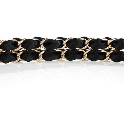 Chanel Satin Chain CC Belt Black Gold 5 of 5