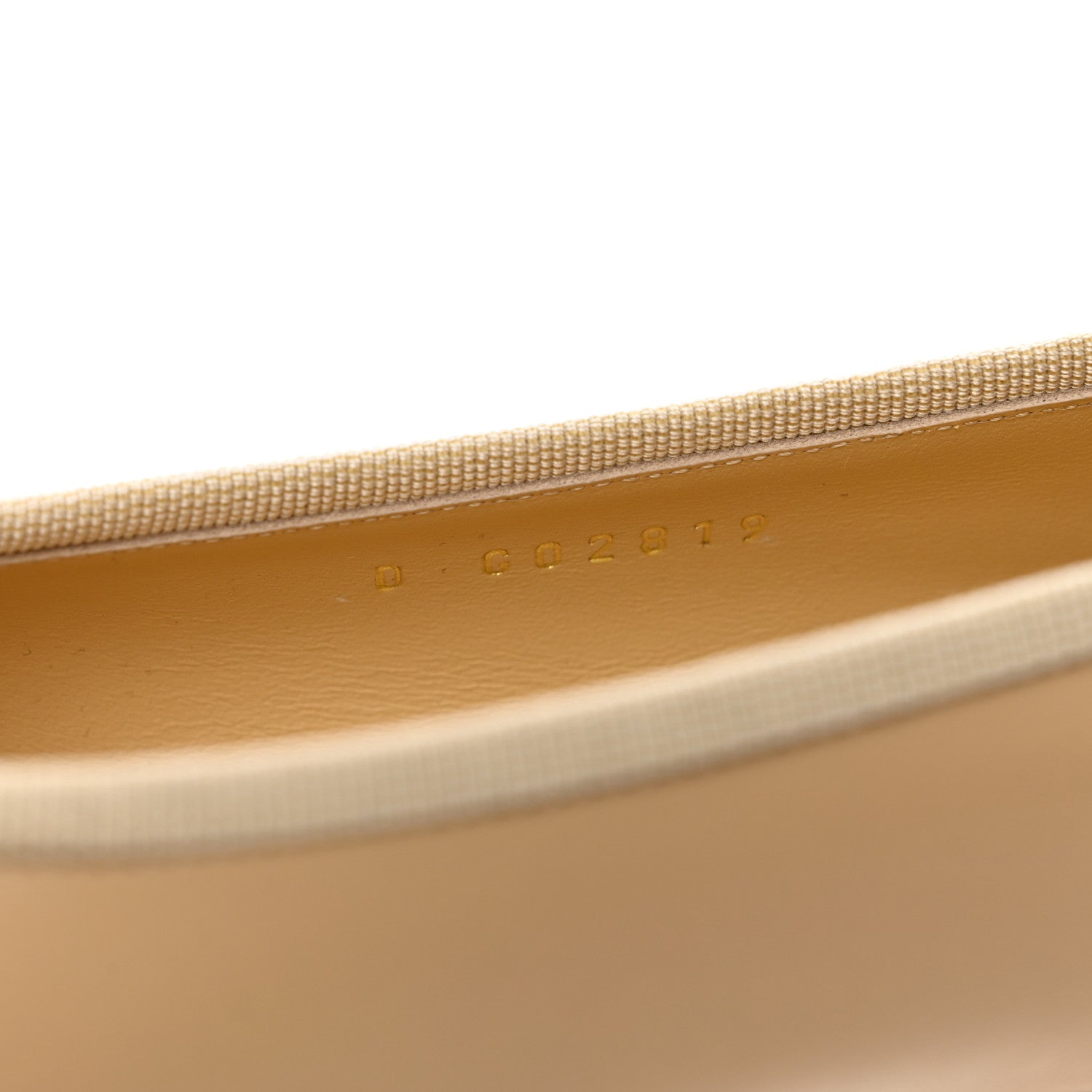 Chanel Lambskin Cap Toe Ballerina Flats 39.5 Beige Black 8 of 9