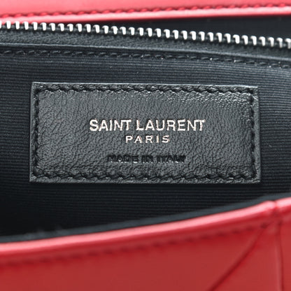 Saint Laurent Lambskin Patchwork Monogram Large Jamie Red 16 of 25