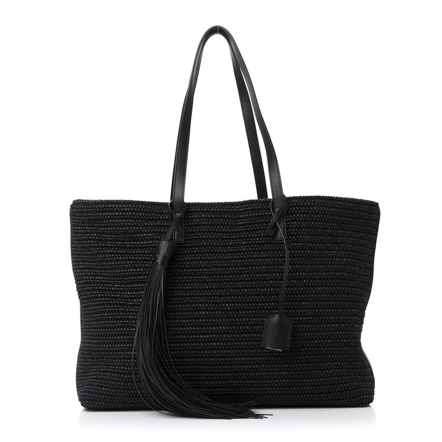 Raffia Tote Black