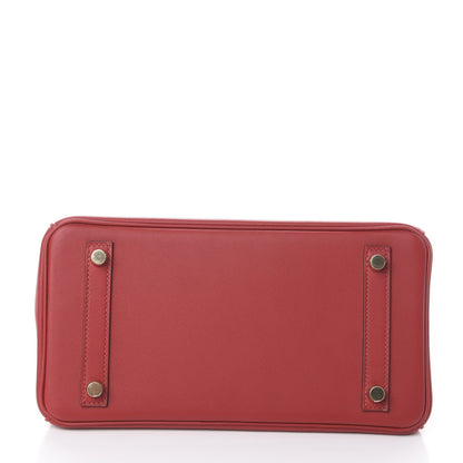 Hermes Swift Birkin 25 Rouge De Coeur 5 of 29