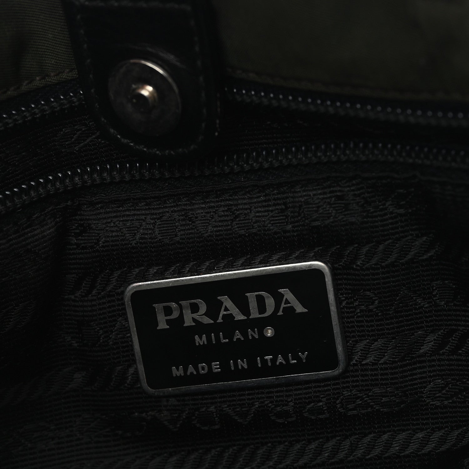 Prada Tessuto Nylon Shopping Tote Green 6 of 9