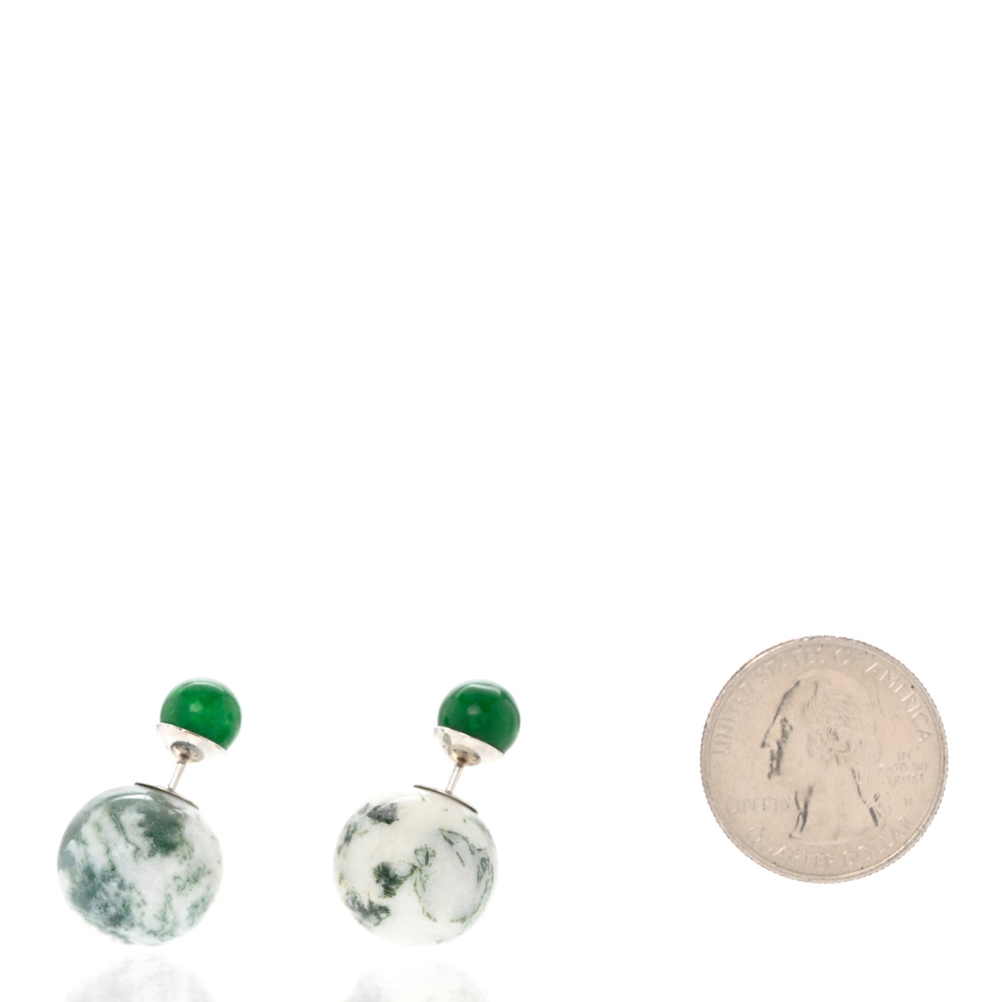 Palladium Mise En Dior Tribal Earrings Green