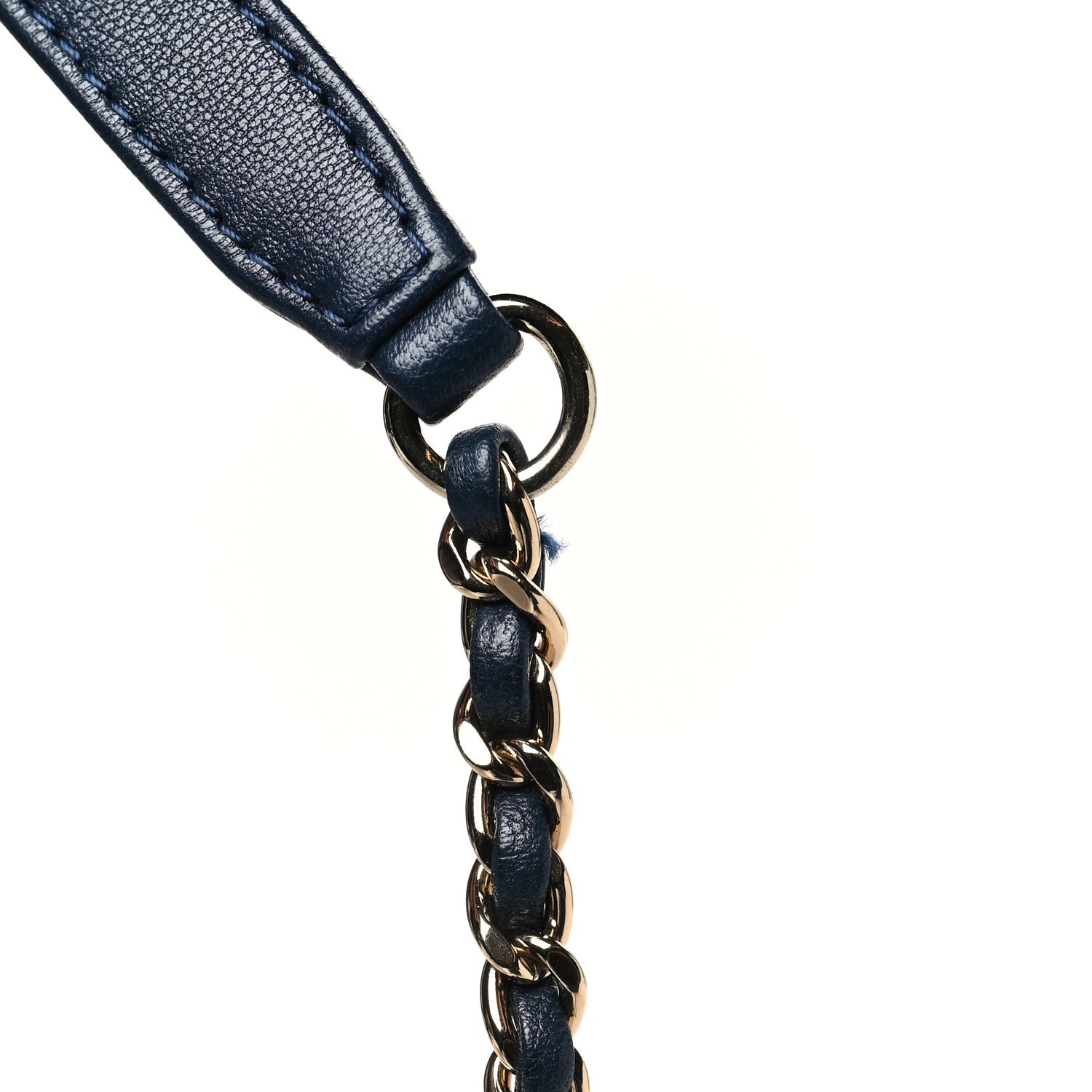 Chanel Goatskin Quilted Extra Mini Rainbow Coco Handle Flap Navy Blue 11 of 11