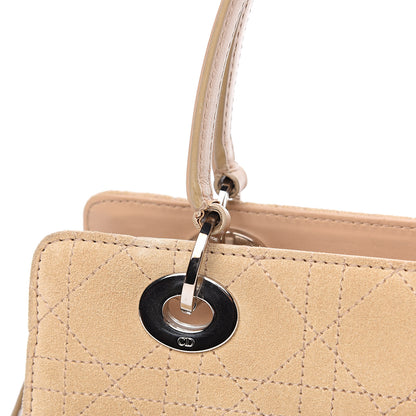 Christian Dior Suede Cannage Stitched East West Lady Dior Beige 12 of 15