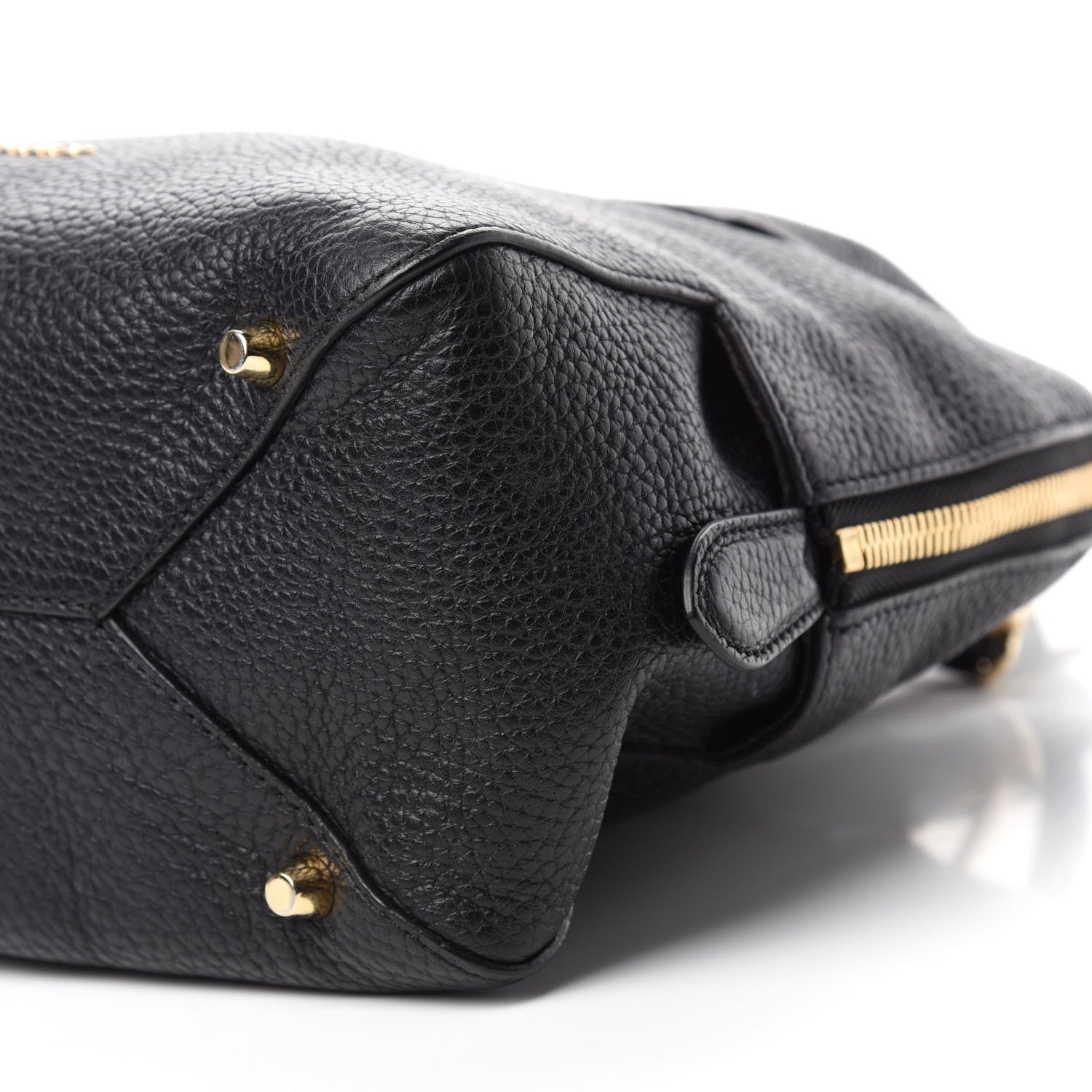 Burberry London Grainy Calfskin Small Greenwood Bowling Bag Black 7 of 11
