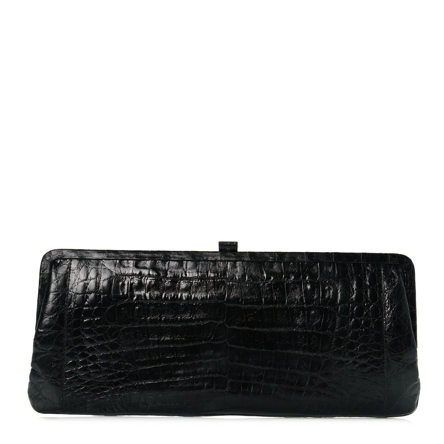 Crocodile Clutch Black