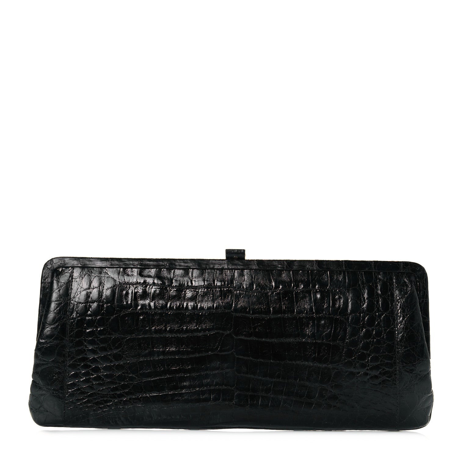 Nancy Gonzalez Crocodile Clutch Black 1 of 9