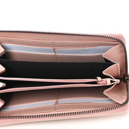 Gucci Calfskin Butterfly Farfalla Zip Around Wallet Perfect Pink 5 of 13