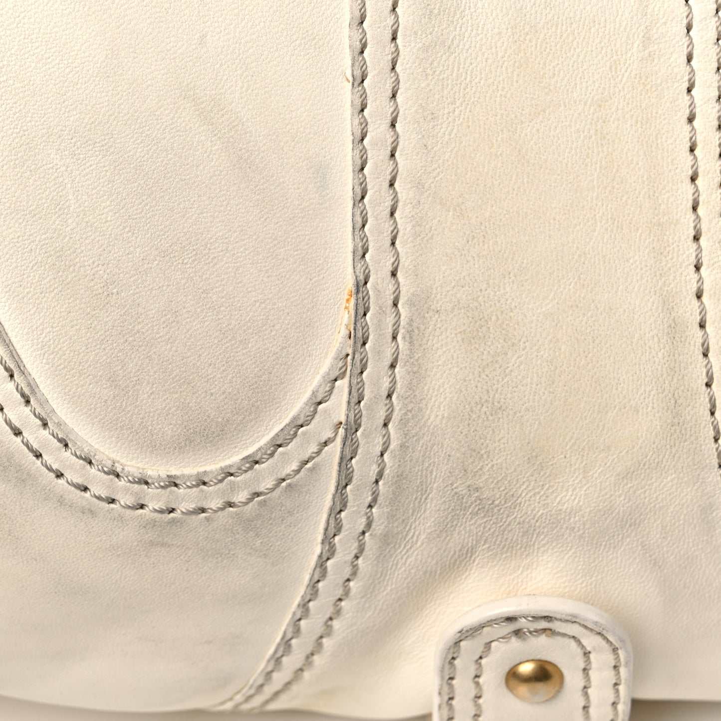 Lambskin Catch Hobo White