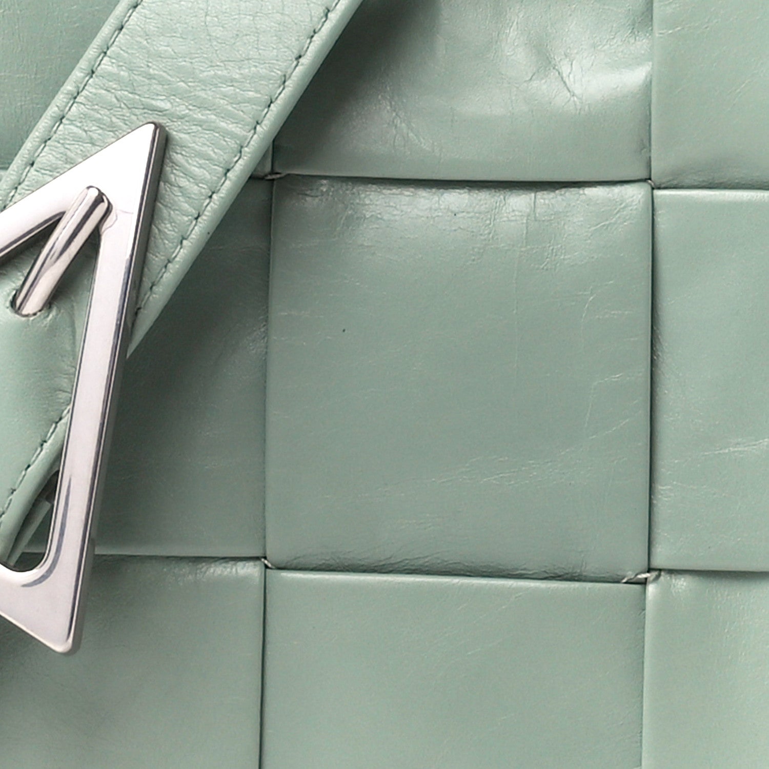 Bottega Veneta Paper Calfskin Maxi Intreccio Cassette Crossbody Bag Sage 6 of 9