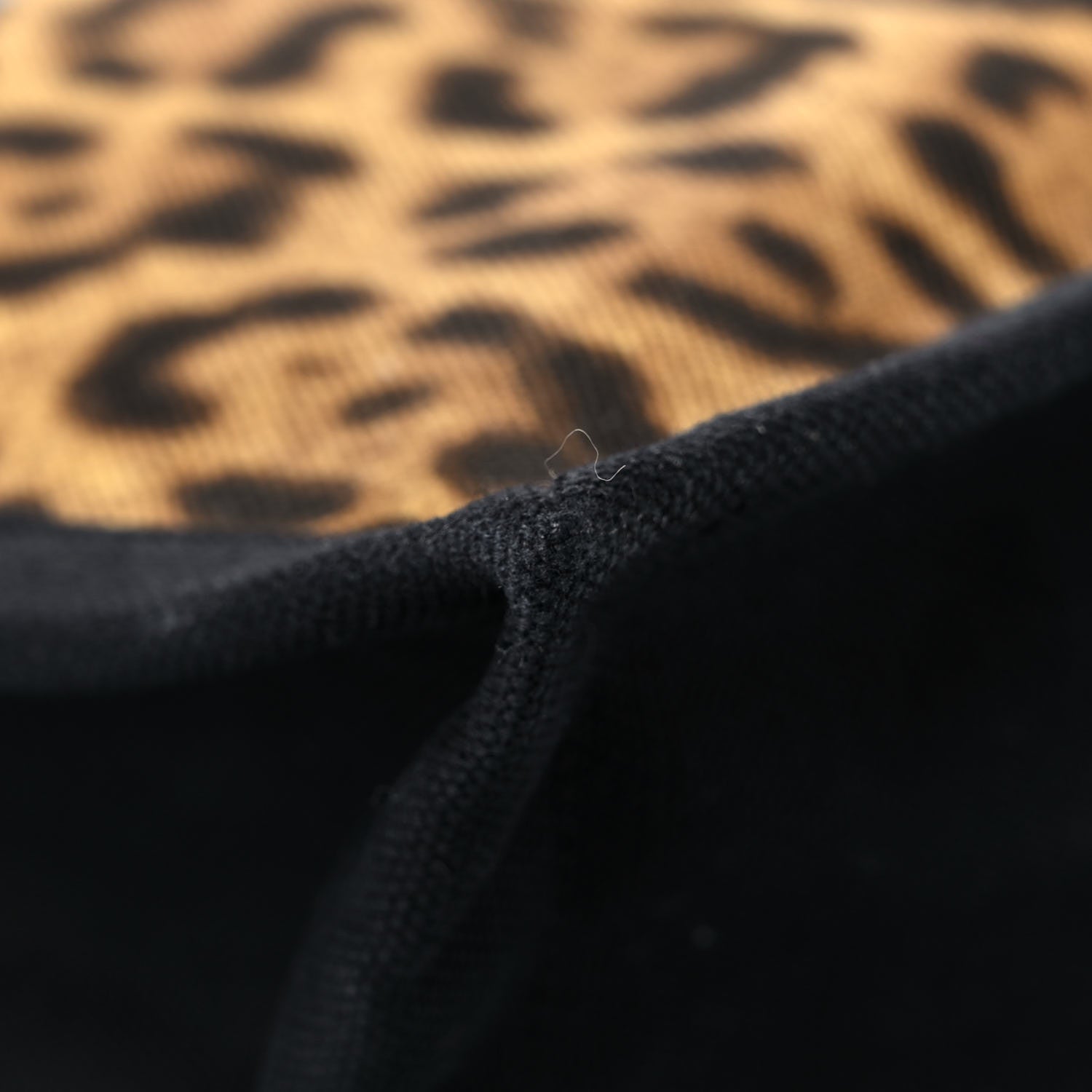 Saint Laurent Canvas Calfskin Leopard Print Rive Gauche Noe Tote Natural Black 9 of 13