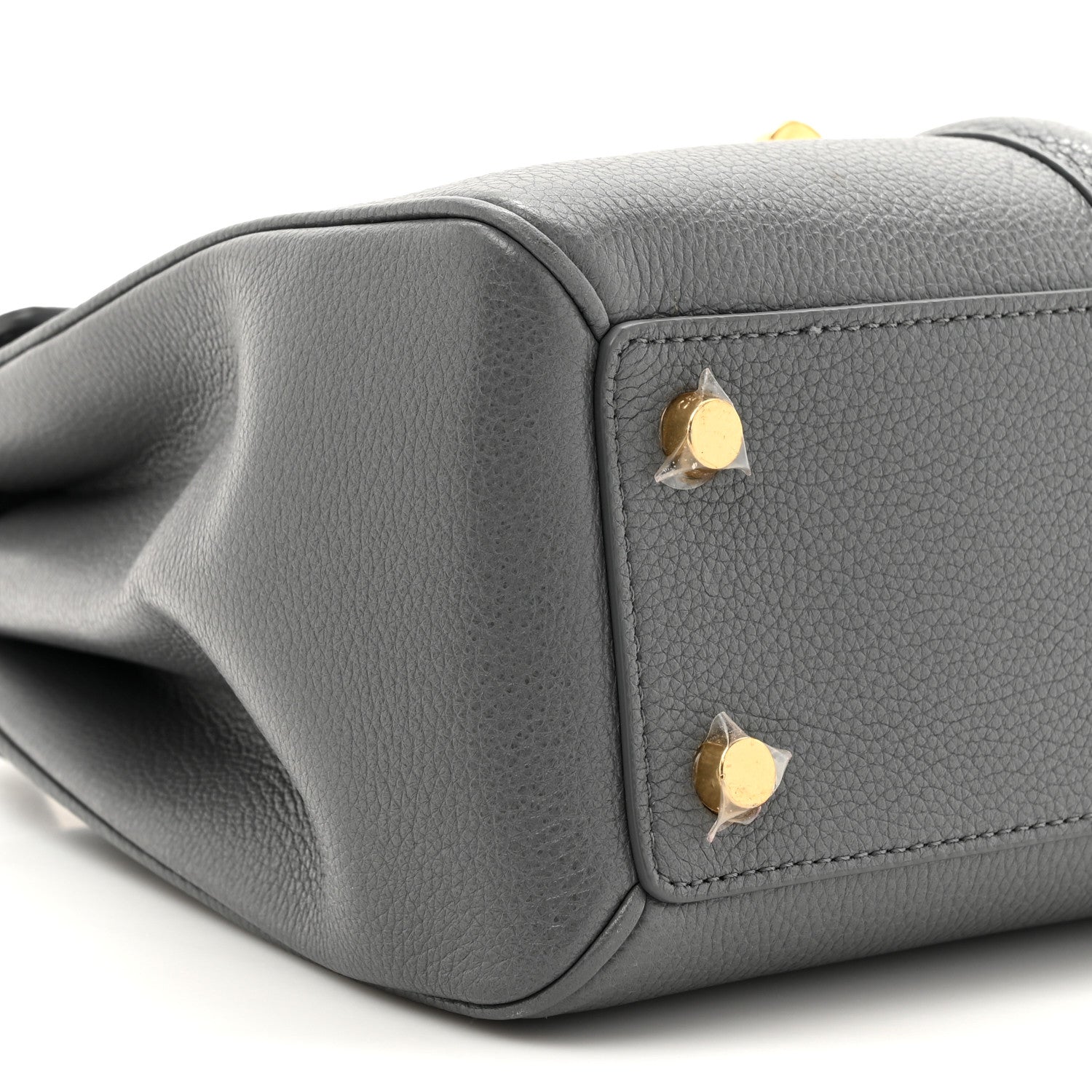 Celine Grained Calfskin Small 16 Top Handle Bag Medium Grey 12 of 14
