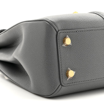 Celine Grained Calfskin Small 16 Top Handle Bag Medium Grey 12 of 14
