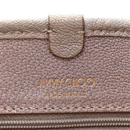 Jimmy Choo Metallic Calfskin Sasha Star Studded Tote Silver 6 of 11