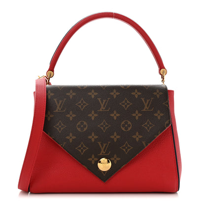 Louis Vuitton Grained Calfskin Monogram Double V Rubis 1 of 10