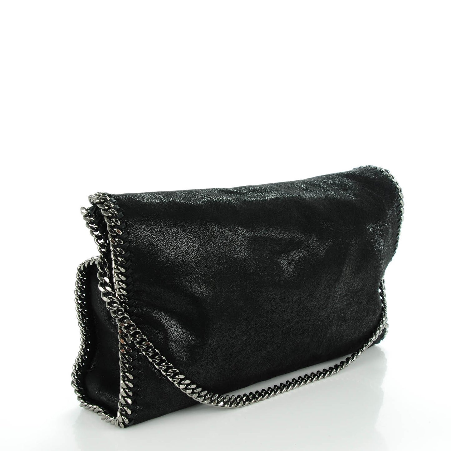 Shaggy Deer Falabella Fold Over Tote Black